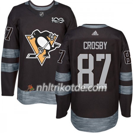 Pittsburgh Penguins Trikot Sidney Crosby 87 1917-2017 100th Anniversary Adidas Schwarz Authentic - Herren